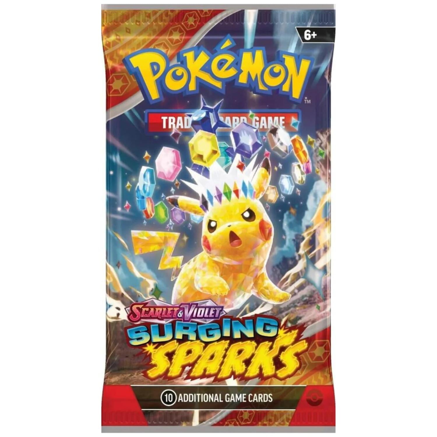 Pokémon - Cartas Pokemon Pack 4 Sobres Surging Sparks Ingles Azul