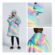 thumbnail image 3 of Polerones Felpa Con Capucha Manta Polar Niños Rainbow, 3 of 4