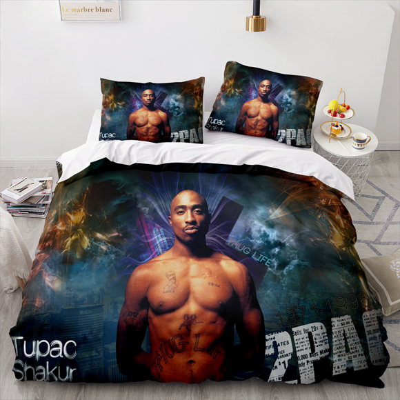 Pac Bedding Set Single Twin Full Queen King Size Makaveli Bed Set Aldult Kid Bedroom Duvetcover Sets 33Bed Sheets