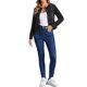 thumbnail image 2 of INSPIRE CHIC Chaqueta Vaquera Recortada de Manga Larga sin Cuello con Botones para Mujer, Regreso a Clases, Negro M, 2 of 6
