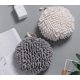 thumbnail image 3 of Juego de toallas de bola difusa de 2 en blanco y gris: seque sus manos al instante y de forma cómoda con este creativo juego de toallas de baño, toallas decorativas para baño, paquete de 2, 3 of 5