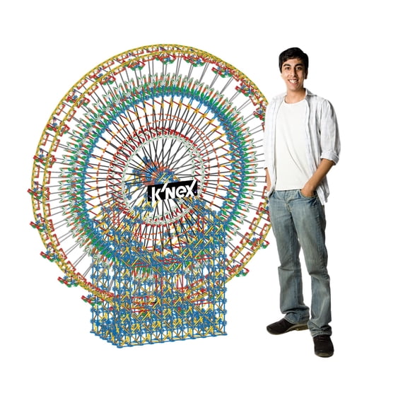 Noria K'NEX Thrill Rides de 6 pies con 8551 piezas, más de 16