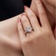 thumbnail image 3 of Anillo de Moissanita de 7x10 Mm Anillos de Compromiso Ovalados para Mujer Color D Claridad VVS1 Anillos de Promesa de Diamante de Plata Esterlina 925 para Ella Talla 5-9, 3 of 7