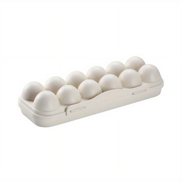 Keep Your Eggs Safe and Secure with our Shockproof 12 Grids Egg Storage Box - Perfect for Refrigerator, Camping, Picnic, and BBQ!