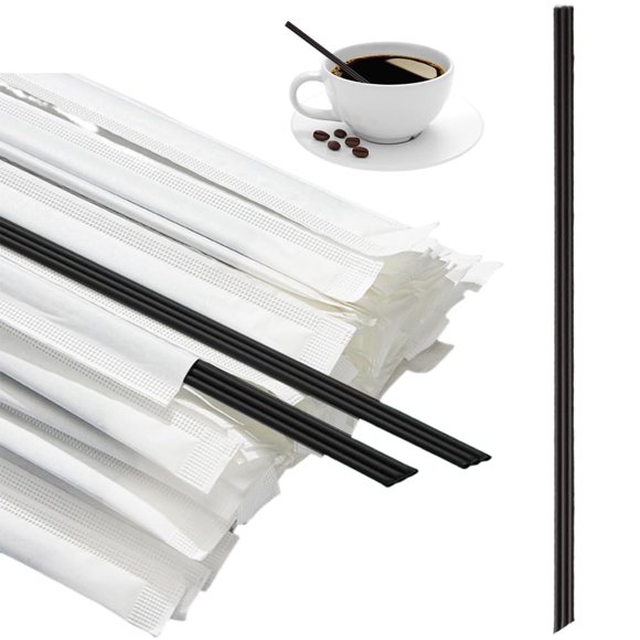 Pajilla OULIGET 23 cm negra - Pack de 100