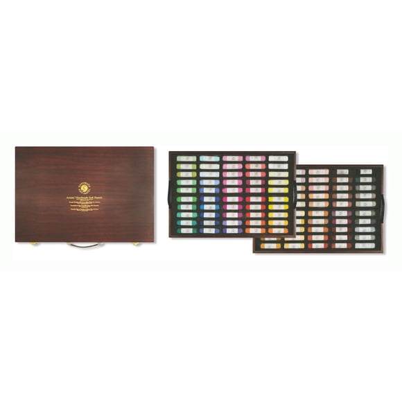 Set De Pasteles Suaves De 100 Colores En Estuche De Madera