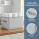 thumbnail image 5 of Cubo de Almacenamiento, Contenedor de Tela con Asas y Tapa para Estantes de Armario, Cesta de Almacenamiento Plegable para Organizar Ropa Gris 15.7*11.8*9.8in, 5 of 6