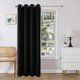 thumbnail image 2 of Cortina Blackout Joydeco para puerta, 244 cm de largo, privacidad, color negro, 2 of 8