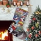 thumbnail image 1 of Yokai Watch Tema: Calcetines de Navidad, fino lino blanco para colgar en escaleras y chimenea, decoración navideña para el hogar, regalo de Navidad.54cm×38cm, 1 of 5