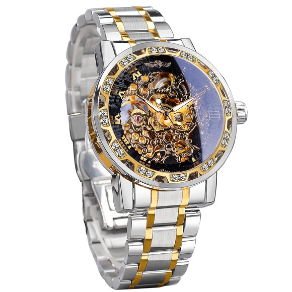 Reloj FORSINING Retro Steampunk Skeleton Mechanical para hombre