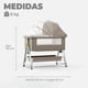 thumbnail image 3 of Cuna Colecho Moises Bebe Mecedora 2 En 1 Soft&safe Marrón, 3 of 6