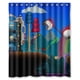 thumbnail image 1 of Cortina de ducha colorida Terraria, juego de cortina de baño con ganchos, tamaño 60 x 72 pulgadas, 1 of 3