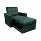 thumbnail image 2 of Sofa Cama Milán Un Cuerpo En Felpa Verde, 2 of 3