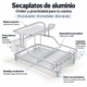 thumbnail image 2 of Escurridor Secaplatos De Aluminio Antioxidante 2 Niveles, 2 of 8