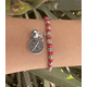 thumbnail image 3 of Pulsera San Benito cristales rojos protección, 3 of 3