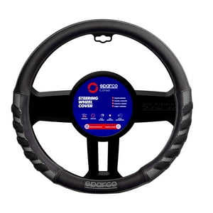 Cubre Volante Auto Sparco Negro Estriado Original Spc101