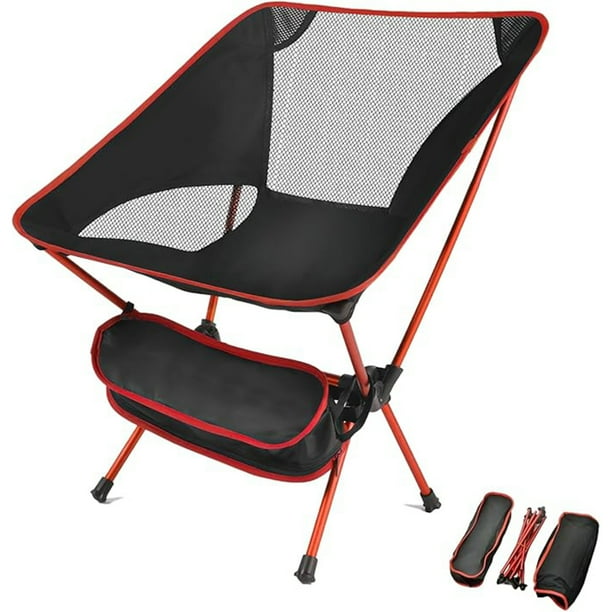 Sillas De Camping, Silla De Camping Plegable Ligera, Silla De Camping Ultraligera Compacta Estable Con Bolsa De Almacenamiento Portátil, Adecuado Para Al Aire Libre, Viajes, Playa, Picnic