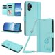 thumbnail image 1 of Funda Cartera Trébol para Samsung Galaxy Note 10 Plus con Ranuras Tarjetas y Carga Inalámbrica Verde menta, 1 of 6