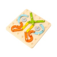 Bothyi - Tablero De Geometría De Madera Reconocimiento De La Imaginación Montessori Para Niños Pequeños Viajes Para Bebés