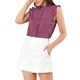 thumbnail image 5 of INSPIRE CHIC Blusas sin mangas para mujer de regreso a clases, blusas de trabajo con volantes y pliegues, tops elegantes, púrpura oscuro XL, 5 of 7