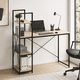 thumbnail image 3 of Escritorio con Estante 4 Niveles para Home Office, Estudio u Oficina, Diseño Industrial Madera y Negro, 3 of 8