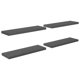 thumbnail image 1 of Estantería de pared VidaXL flotante, gris brillante, 80 x 23,5 x 4 cm, 4 unidades, 1 of 6