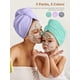 thumbnail image 3 of Toallas de microfibra para el cabello (paquete de 3), toallas de secado rápido, turbante superabsorbente, gorros para secar el cabello., 3 of 7