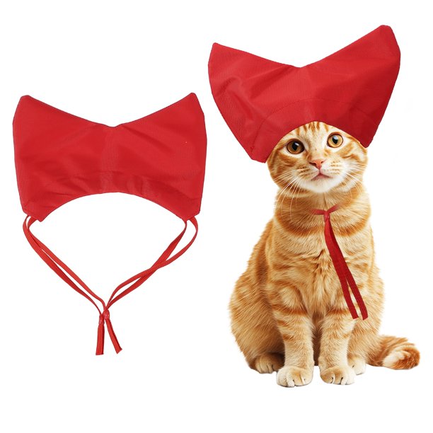 Gorro de Ducha para Gatos Uxcell, Gorro de Ducha para Perros con Correa Ajustable, (Rojo), Destinado para Gatitos/Pequeños Cachorros/Aseo
