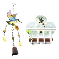 Genérico - Colgante Jardín Colibrí Vidrio Y Cobre