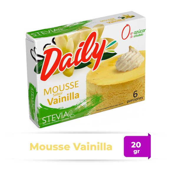 Mousse Sabor Vainilla Caja, 20 g