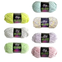 Bothyi - 7 Hilos Luminosos De 4 Mm Que Brillan En La Oscuridad Para Tejer A Mano, Bufandas Y Suéteres