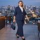 thumbnail image 4 of Traje de Dos Piezas para Mujer de Talla Grande Agnes Orinda Conjunto de Chaqueta Blazer de Oficina y Pantalones 3X Azul Oscuro, 4 of 8