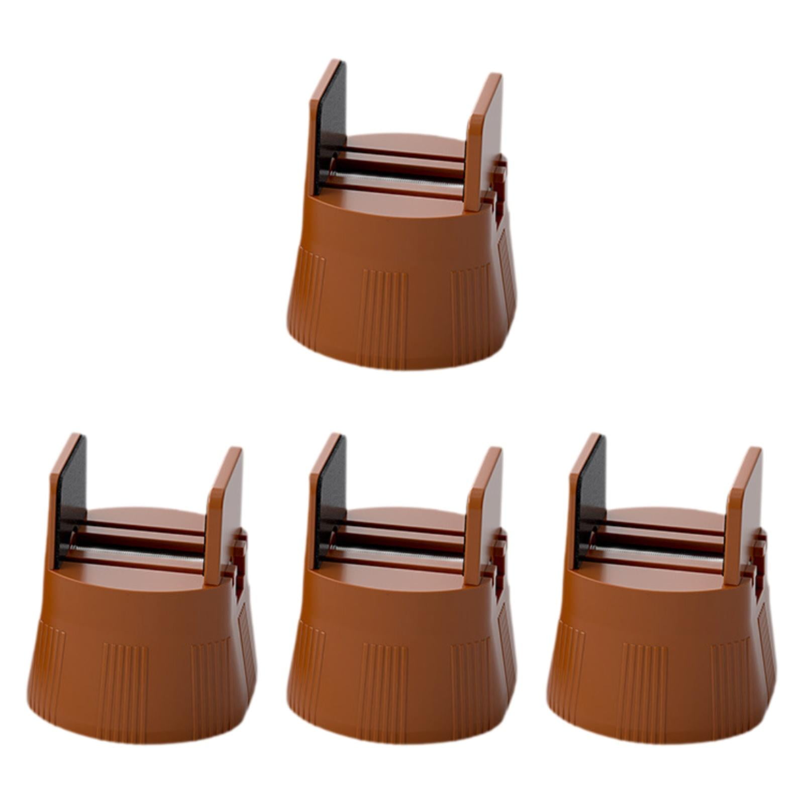 Bothyi - 4 Piezas Elevadores De Muebles Elevadores De Cama Elevadores De Cama Para Estante De Comedor Altura Del Sofá 5 Cm Marrón