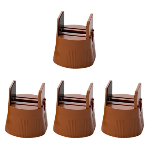 Bothyi - 4 Piezas Elevadores De Muebles Elevadores De Cama Elevadores De Cama Para Estante De Comedor Altura Del Sofá 5 Cm Marrón