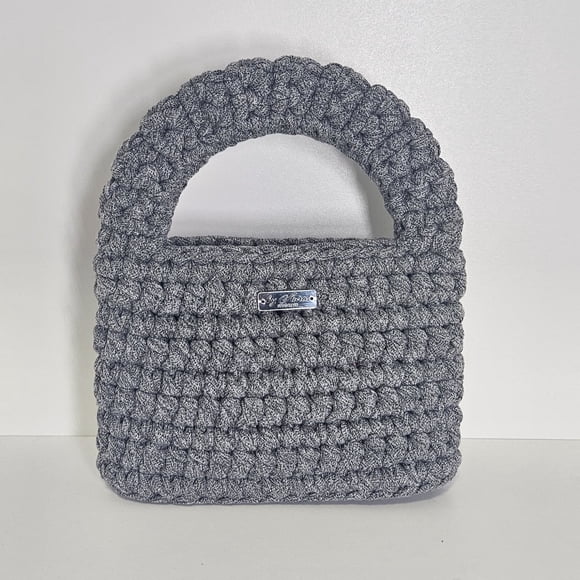 Cartera Fiesta Stella a Crochet Gris