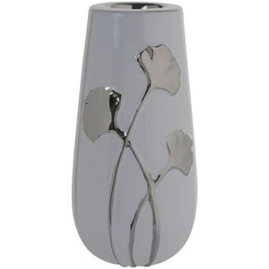 Mallorca - Portavela Decorativo Gingko Silver Grande