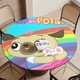 thumbnail image 5 of Chip y Potato-theme Fitted Round Tablecloths Elastic Edged Table Covers Waterproof Table Cloth for Kitchen Holiday Party Tables Decor 150cm, 5 of 6