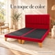 thumbnail image 2 of Set De Cama 2 Plazas Lineal Felpa Roja Sin Colchón, 2 of 8