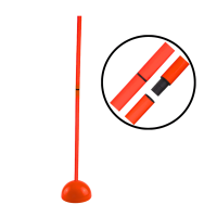 Linea Sport - Bastón Slalom Enroscable De 1.50 M Con Base Fija Para Entrenar