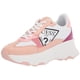 thumbnail image 1 of Zapatilla GUESS Calebb3 para mujer, blanco/rosa, multicolor, talla 8.5, 1 of 1