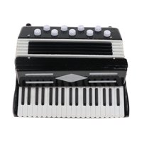 Magideal - Mini Modelo De Acordeón Modelos Instrumentales Musicales Artesanía Decorativa Durable Mini Juguetes Decoración Figuras Adornos Casa De Muñecas Modelo