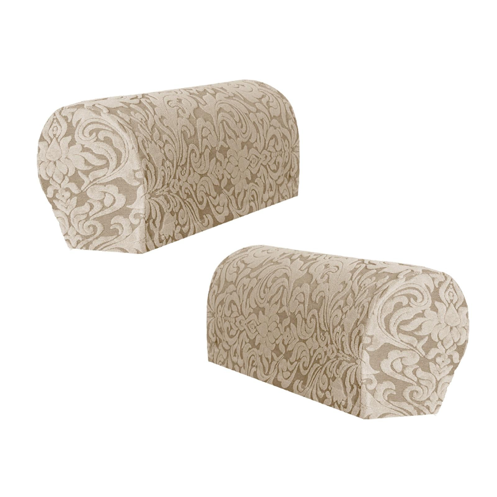 Magideal - Fundas Elásticas Para Reposabrazos, Fundas Para Sillón De Sofá Jacquard, Cómodas, Extraíbles Para Sofá Reclinable, Más Flexibles, Lavables A Máquina, Caqui