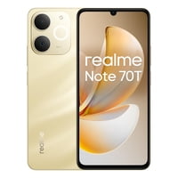 Smartphone Realme Note 70T 4G 4+64 Gb 6.75 Pulgadas 32 Mp 6000 Mah Dorado
