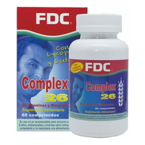 Fdc - Multivitaminico - Complex 26 X 60 Comprimidos - Con Vitamina C Y Zinc