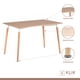 thumbnail image 3 of Comedor Mesa Rectangular Color Madera 120x80 + 6 Sillas Tulip Blancas, 3 of 3