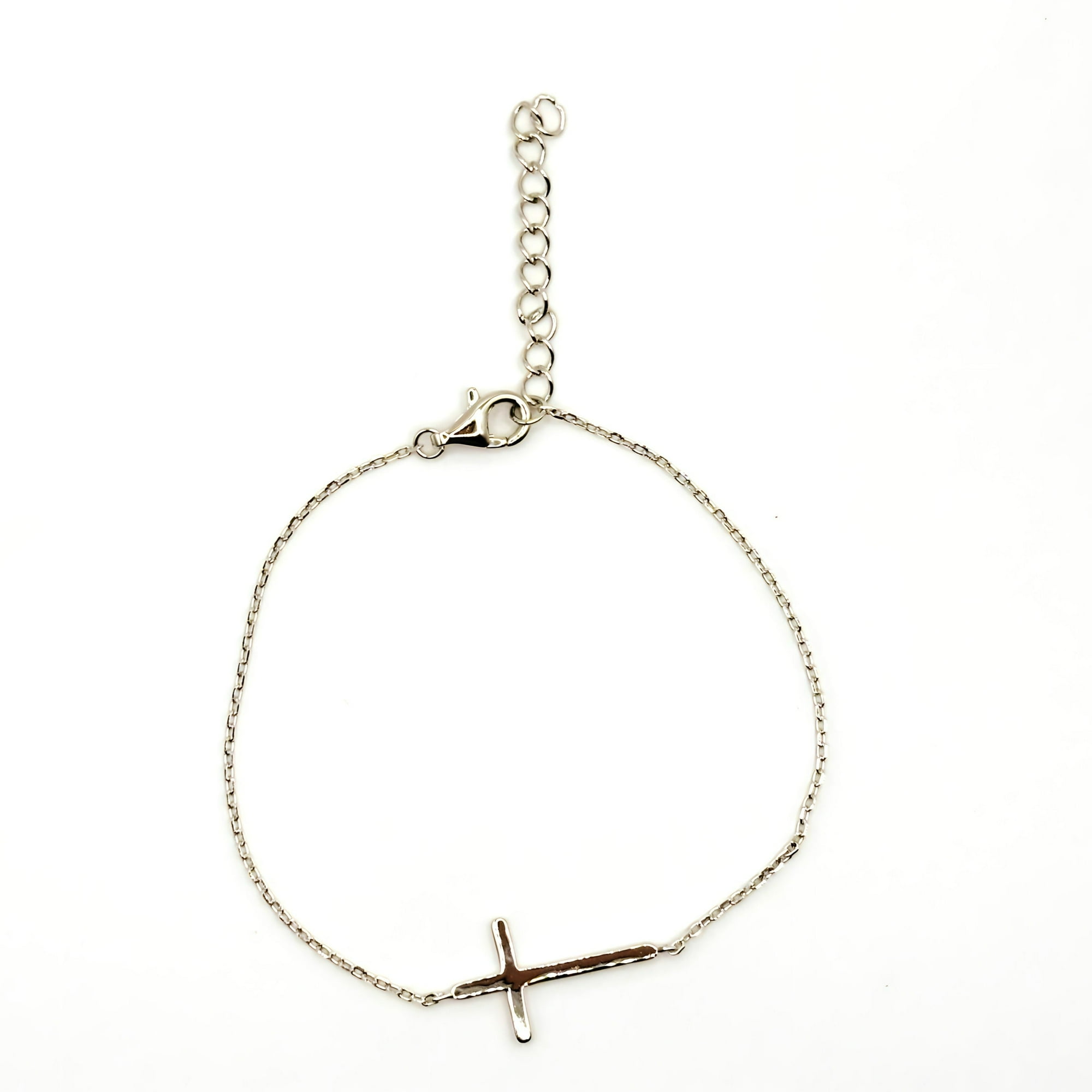 Tiana Joyas - Pulsera Con Una Cruz De Plata 925