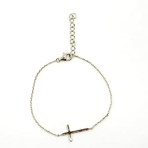 Tiana Joyas - Pulsera Con Una Cruz De Plata 925