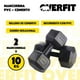 thumbnail image 2 of Mancuerna Hexagonal 10KG Par Set X2 Pesas PVC 20KG Overfit, 2 of 10
