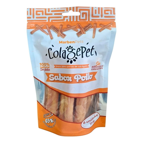 Colagepet Snack Para Perros 100% Natural Talla S Sabor Pollo