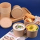 thumbnail image 2 of X100 Potes Contenedor De Alimentos Pote Kraft C/tapa 8oz Color Marrón Claro / Pote Kraft 8oz, 2 of 4